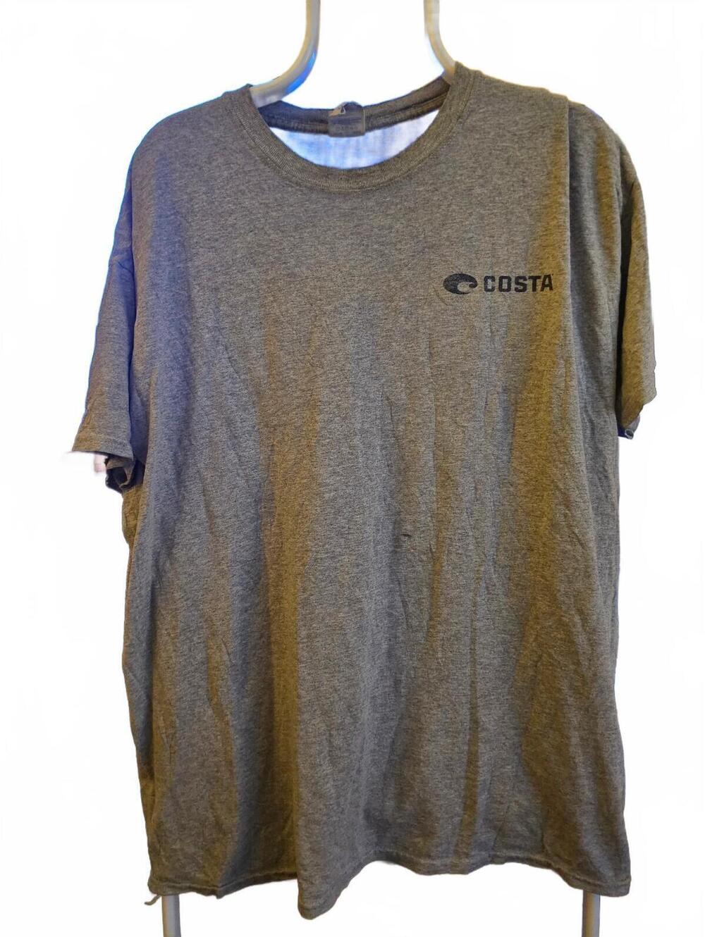 Vintage Costa Del Mar - Gray T-shirt on Gildan Tag - Men's XL - EUC